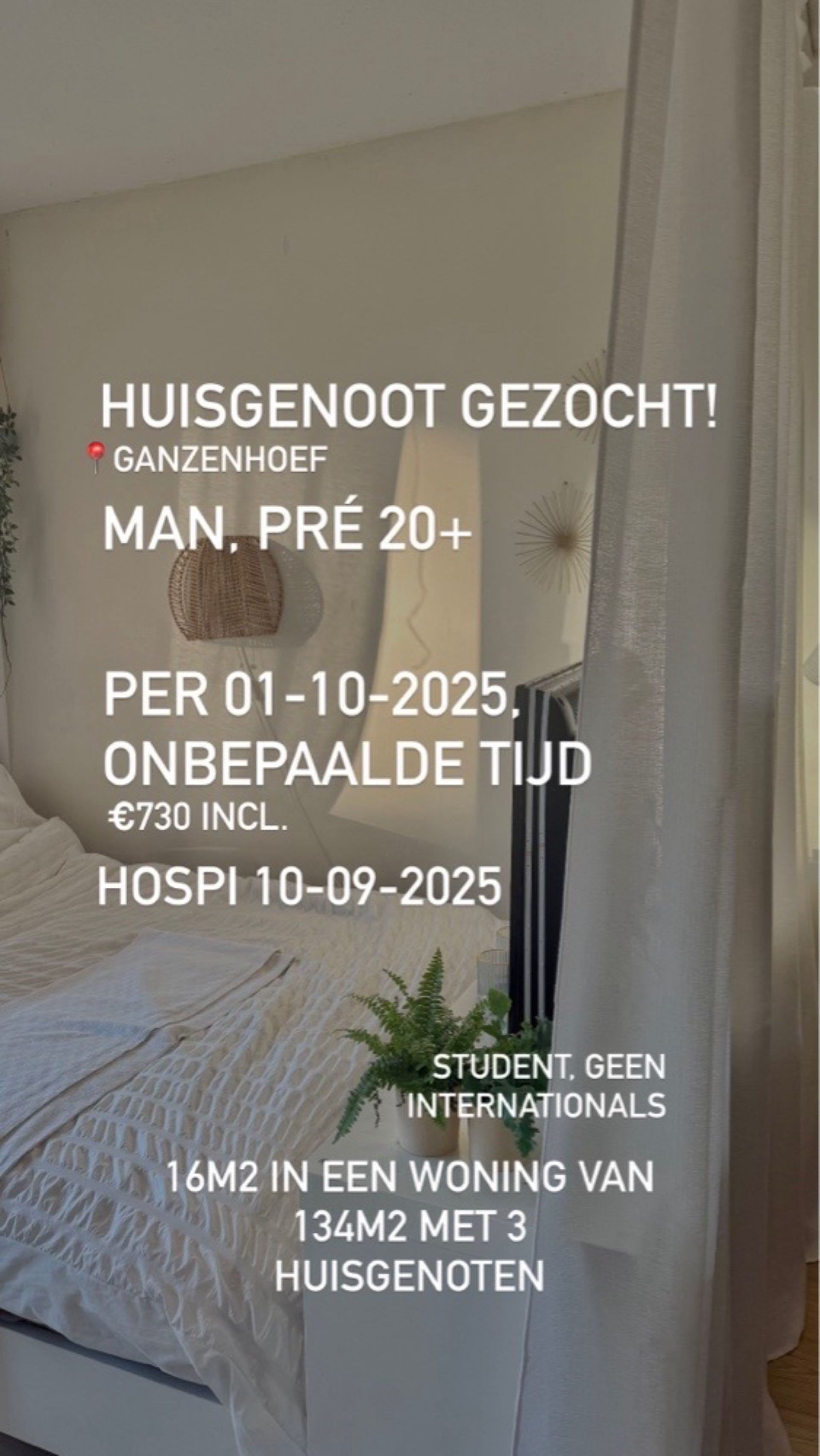 Bekijk foto 1/1 van room in Amsterdam
